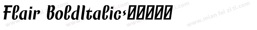 Flair BoldItalic字体转换